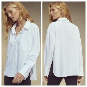 ONA by Yoon Chung Women's Oversized Shirt White Size L
